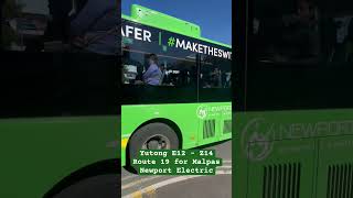 Newport Electric - Yutong E12 (Z14): Route 19 for Malpas