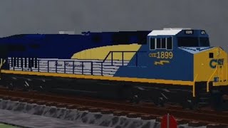 CSX 19 leads C311 at RSR Reimagined with CSX 1899 as a Rear DPU