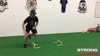 Lateral Hurdle Jump Skater Drill