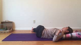 Reclining Twist for Releasing Shoulder Blade Tightness