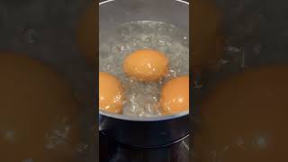 Boiling eggs in a boiling water 😛 #food