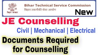 BTSC JE - Documents Required For Counselling | ये डॉक्युमेंट्स काउंसलिंग मे ले जाना है | देख लो