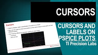 PSpice for TI - Cursors