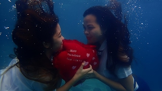 CTU Friendship Valentines Underwater Shoot. Moalboal.