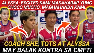 Tots at Alyssa NAGSALITA kung PAANO TATALUNIN ang CHOCO MUCHO! #pvl2024 #creamline #chocomucho