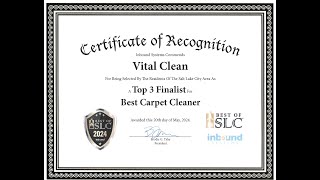 🎉Exciting News! Top 3 finalist for Best Carpet Cleaner in the Best of SLC Awards🎉