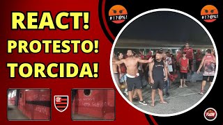 REACT! PROTESTO DA TORCIDA DO FLAMENGO NO AEROPORTO! OUTRA VERGONHA EM 2023