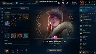 League of Legends Crafting KDA Akali prestige skin