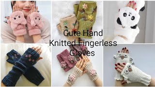 Fingerless Hand Knitted Gloves #colorsoflifewithmusfira #new