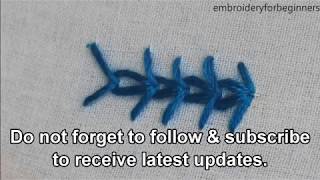 Wheatear Stitch, How to work a Wheatear Stitch