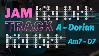 Funky Groovy Soul Backing Track Jam in A Dorian (G Major) Am7 - D7 96 bpm