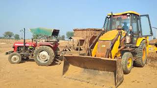 Jcb 3dx Xpert Backhoe Loader Mud in Bricks Making Machine Attech Massey andJohn Deere Tractor