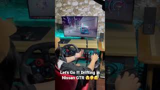 Drifting in Nissan GTR using Logitech g29 #drift #needforspeedheat #logitechg29 #drifting #gaming