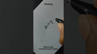 Akshay name signature logo #signoartist #namesign