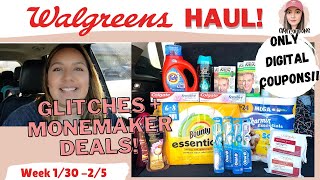 🔥 WALGREENS FREE + MM HAUL!! || Glitches + MoneyMaker DIGITAL DEALS (1/30-2/5)