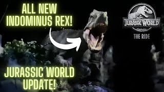 ALL NEW INDOMINUS REX ON JURASSIC WORLD THE RIDE AT UNIVERSAL STUDIOS HOLLYWOOD! JURASSIC WORLD POV!