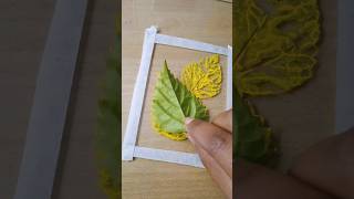 Leaf Se Glass Painting 😍 @creativeartistshraddha #shorts  #youtubeshorts