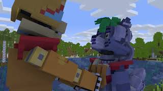 Freddy needs Roxy's password in minecraft / FNAF security breach (part 2) #roxy #fnaf #minecraft