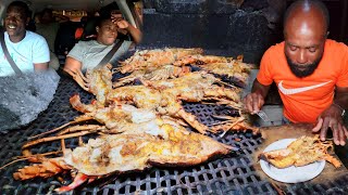 road trip adventure grill lobster in the freak storm at alligator pond🌀 😲