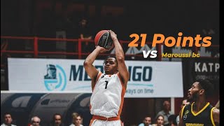 Anthony Cowan 21PTS vs Maroussi bc