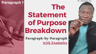 How to Start your Statement of Purpose or Personal Statement like a Pro | with a Real Example