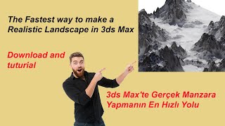 Landscape 3dsmax-The fastest way to make a realistic LANDSCAPE  in 3ds max-max landscape script