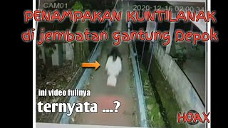 Viral Tukang sayur bonceng KUNTILANAK terekam cctv di jembatan gantung Depok, ini penjelasannya..?