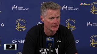 Steve Kerr Postgame Interview | Golden State Warriors lose to Oklahoma City Thunder 138-136 in OT