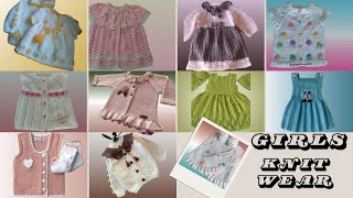 Baby Dress woolen Design 💚 Knitting Tutorial