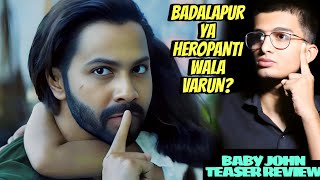 BABY JOHN TEASER CUT  REVIEW  BABY JOHN TEASER REACTION | VARUB DHAWAN | | FILM MASALA