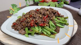 Resep Tumis Buncis Daging Cincang - Paling Enak Buncis dan Daging dimasak Kayak Ini Saja