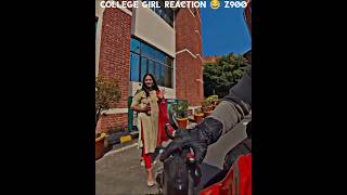 College Girl 💃 Reactions 🥰🥰 Super Bike Kawasaki Ninja Z900 #publicreaction #girlreaction #shorts