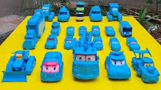 Collect minicars & disney car convoy! Play in the garden