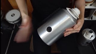 Aluminium Bottle Udu - Demo and How to Make (use headphones/speakers to hear deep bass)