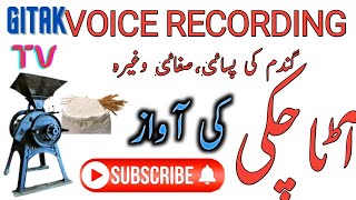 Ata Chakki, Gandam Ki Pisayi & Safayi Ki Awaz | Gitak TV Voice Recording 2023