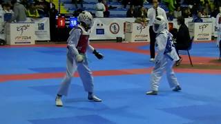 Championnat de France taekwondo 2018 "Bryan MENDY" en Bleu team AS HUANG-DI