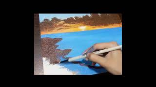 Landscape Painting #shorts #youtubeshorts  #viral