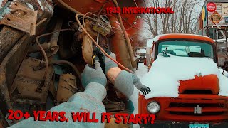 20+ Years, Will it Start? | 1955 R110 International | Abandoned Classic Truck