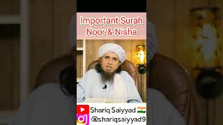 Surah Noor & Nisha Very Important Teaching Tafseer Al People & House.#muftitariqmasood #surah #noor