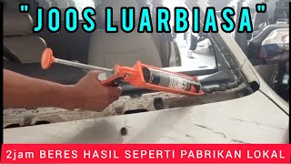 LUAR BIASA JOOS..?? HASIL SEPERTI PABRIKAN,cara ganti kaca depan mobil