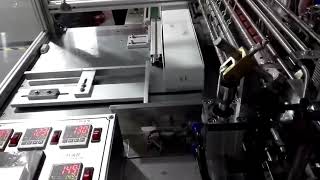 Automatic film wrapping machine for cigarette box