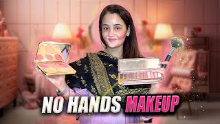 ESI RECIPE BANAI JIS KA NAAM NAHI ATA 😂| No hand makeup challenge tu kamaal hi ho gaya 😇