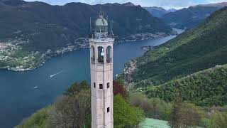 Faro Voltiano - Brunate (Lago di Como) - Aprile 2024 - DJI Air 3 4K HDR