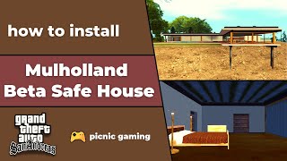 How to install Beta Safehouse Mod in GTA SA | Mulholland Beta Safe House Mod for GTA San Andreas