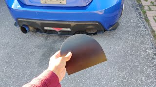 Exhaust Hole Delete Cover Plate Install and Review! - 2018 Subaru BRZ | Scion FRS | Toyota 86