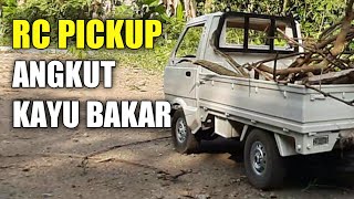 Mobil mainan Pick up RC angkut kayu bakar | Pikep Ndeso