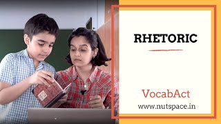 Rhetoric meaning | VocabAct | English Vocabulary Builder | NutSpace