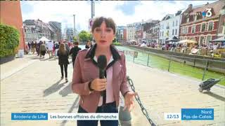 Maina Sicard-Cras : Duplex France 3 Haut de France braderie 2019