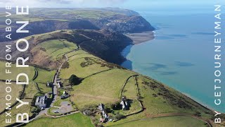 Countisbury Hill & beyond 👀 The North Devon coastline of Exmoor National Park from above by drone.