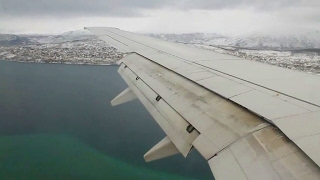 SAS Scandinavian Airlines SK4412 737-700 Oslo-Tromsø Safety, Takeoff, Inflight, Landing